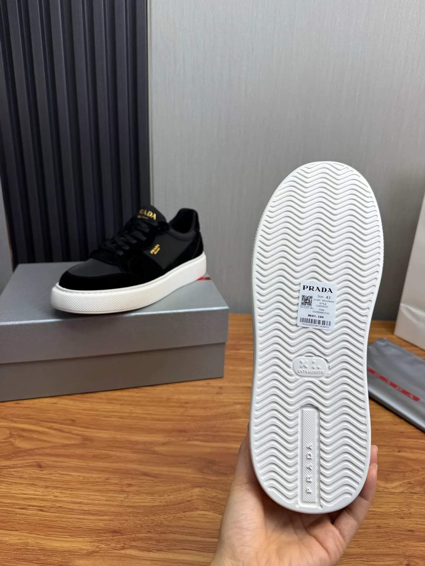 Factory price 560💰 [PRADA] Men’s shoes are popular in the counter, official website is synchronized, 1 high-quality shipment ✔️Original cowhide + cowhide lining, 1🆚1 replica, original sole, 38-45 (45 customized, non-refundable)